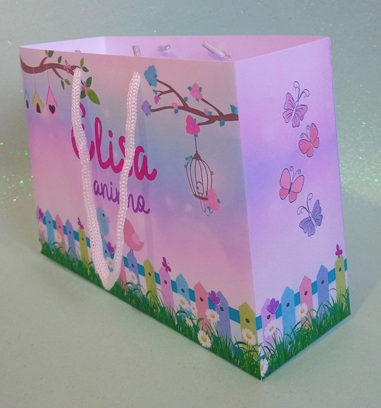 Sacola Personalizada Jardim Encantado 15a x 20l