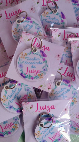 Chaveiro Plastificado Lembrancinha Personalizada