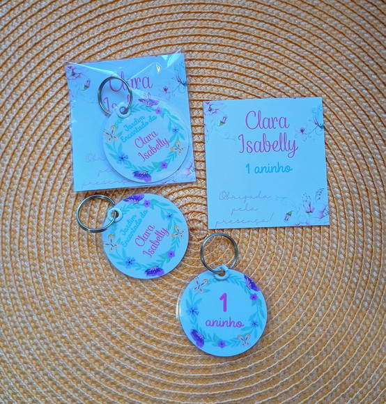 Chaveiro Plastificado Lembrancinha Personalizada - Imagem 5