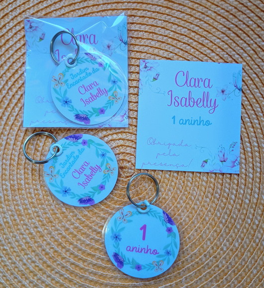 Chaveiro Plastificado Lembrancinha Personalizada - Imagem 4