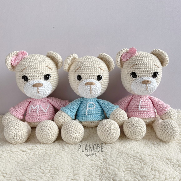 Trio de Ursinhos - amigurumi
