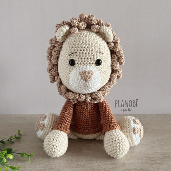 Leão [Natural] - Amigurumi