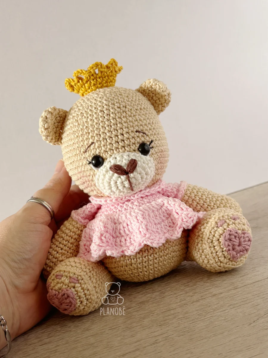 Ursinha Princesa - Amigurumi - Imagem 5