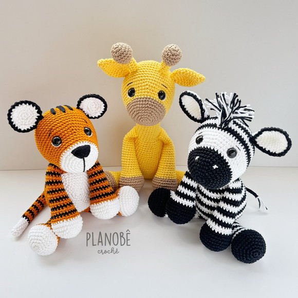 Kit Trio Safari [color] - Amigurumi