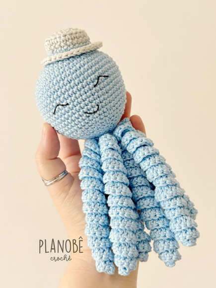 Polvo Soninho Amigurumi - Imagem 4