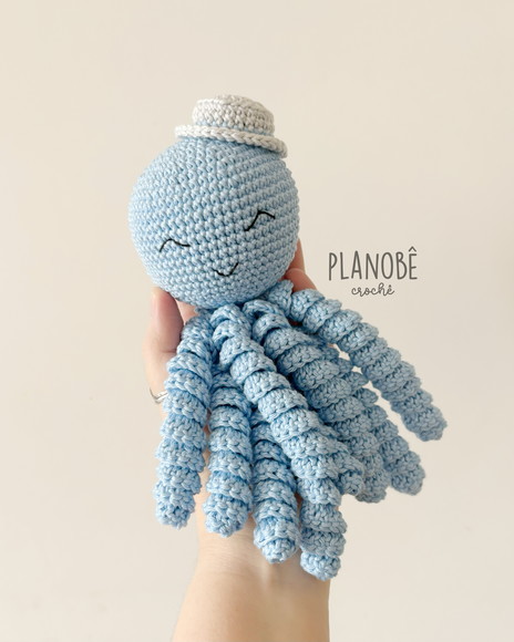Polvo Soninho Amigurumi
