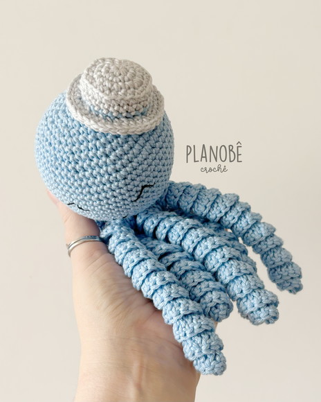 Polvo Soninho Amigurumi - Imagem 3