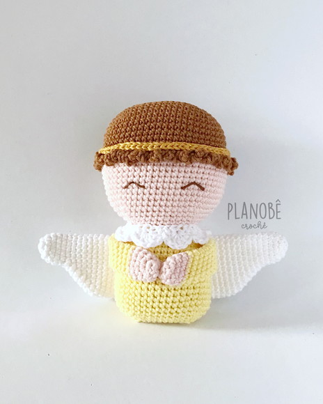 Anjo Amarelo - Amigurumi