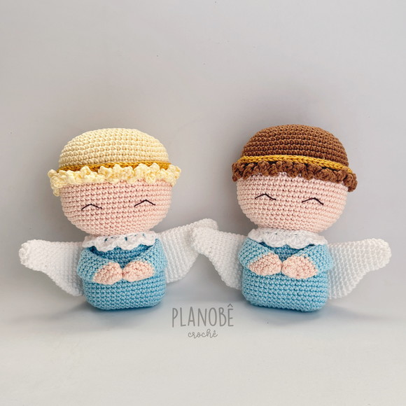Kit com 02 Anjinhos - Amigurumi