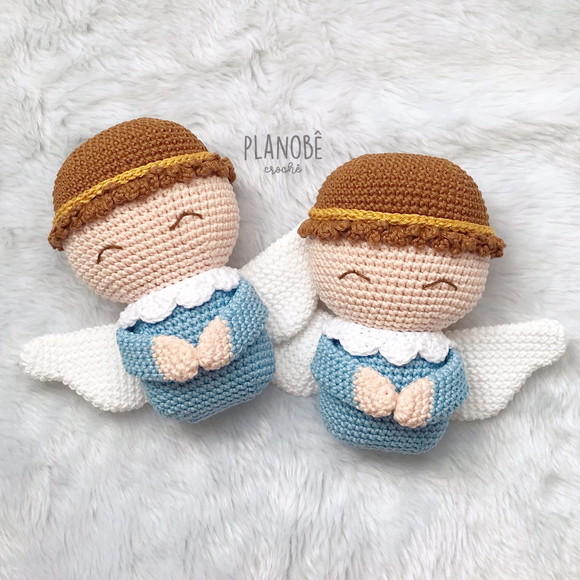 Kit com 02 Anjinhos - Amigurumi - Imagem 2