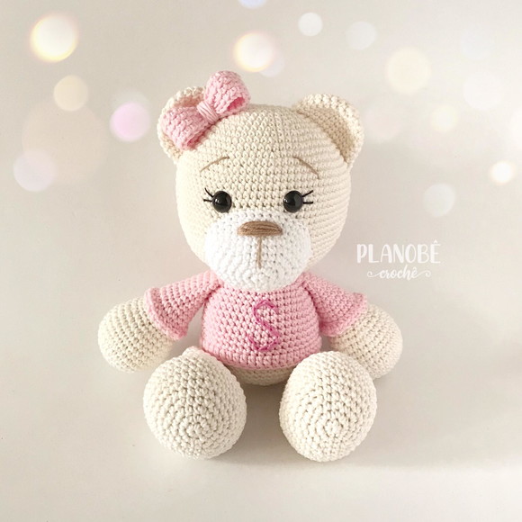 Ursa Lilly com blusão - Amigurumi - Imagem 2