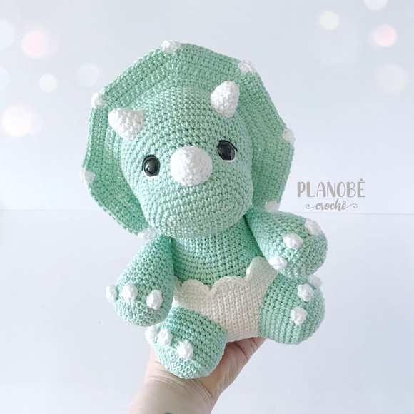 Dino Baby Triceratops - Amigurumi