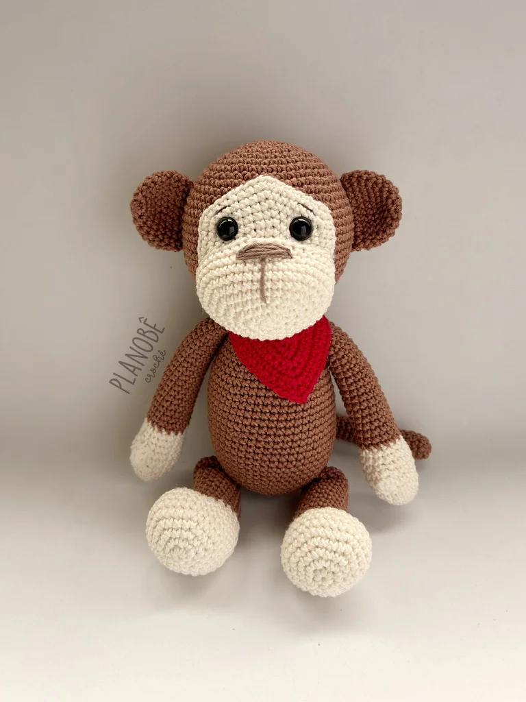 Macaco de crochê Bob - Amigurumi - Imagem 2