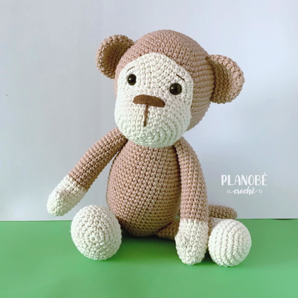Macaco de crochê Bob - Amigurumi - Imagem 4