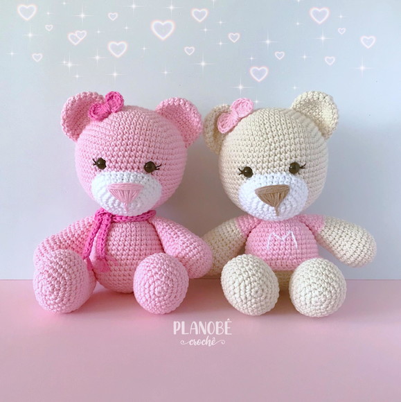 Ursinha Lilly Baby Rosa - Amigurumi - Imagem 4