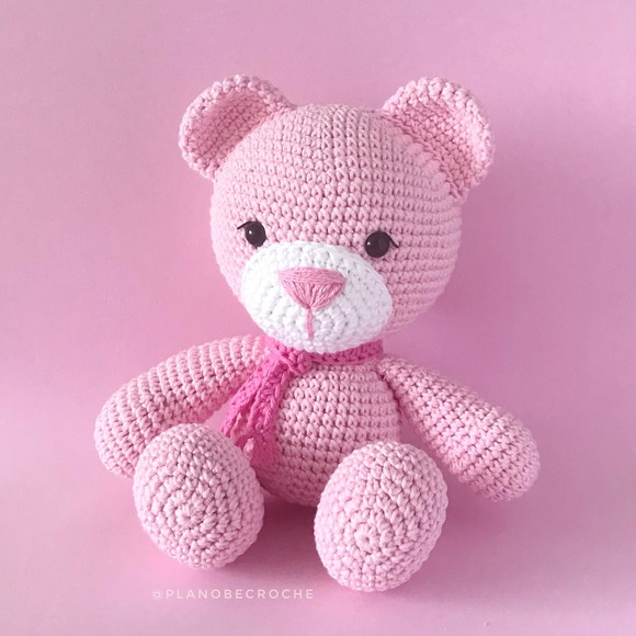 Ursinha Lilly Baby Rosa - Amigurumi - Imagem 3