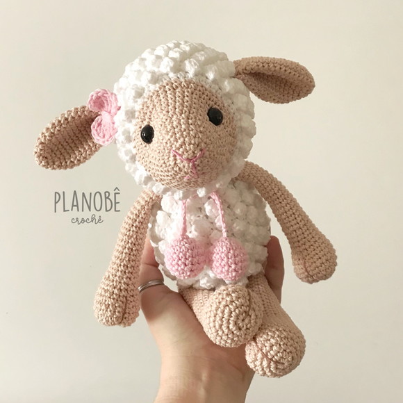 Ovelha Pipoca - Amigurumi de Crochê - Imagem 2