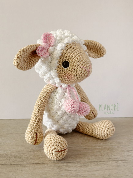 Ovelha Pipoca - Amigurumi de Crochê - Imagem 4