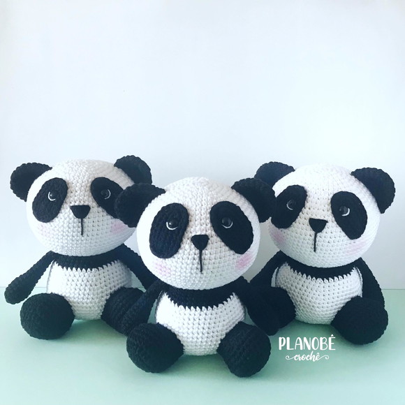 Ursinho Panda - Amigurumi - Imagem 2