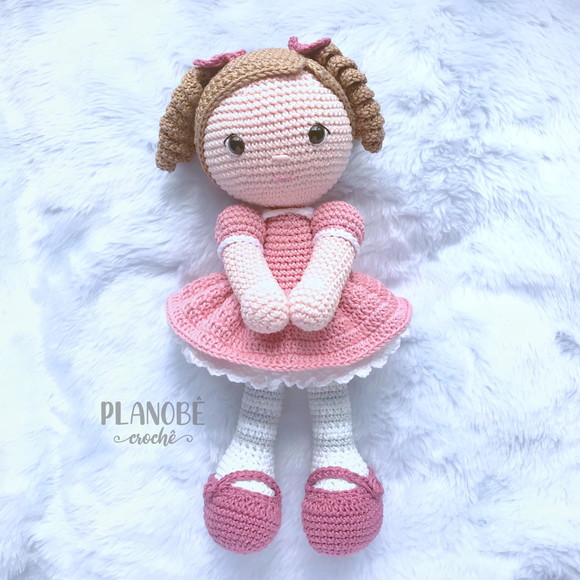 Boneca Mary Amigurumi Crochê - Imagem 5