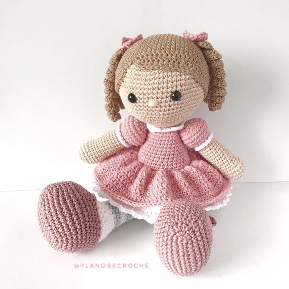 Boneca Mary Amigurumi Crochê - Imagem 2