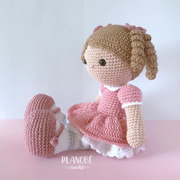 Boneca Mary Amigurumi Crochê - Imagem 4