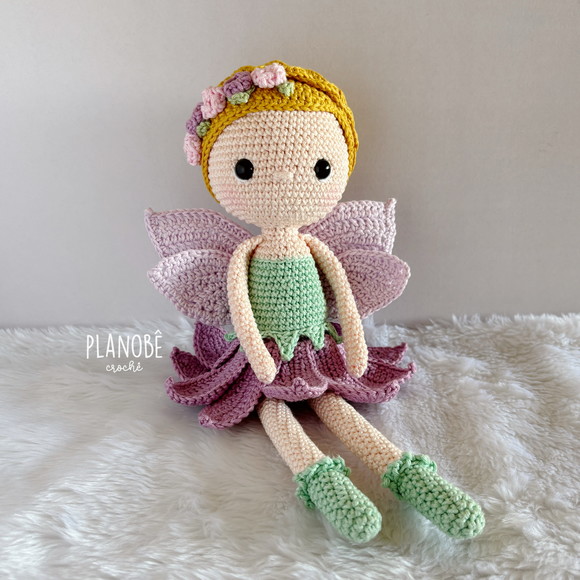 Boneca Fada Amigurumi