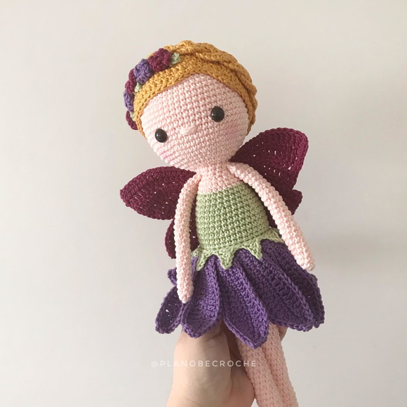 Boneca Fada Amigurumi - Imagem 5