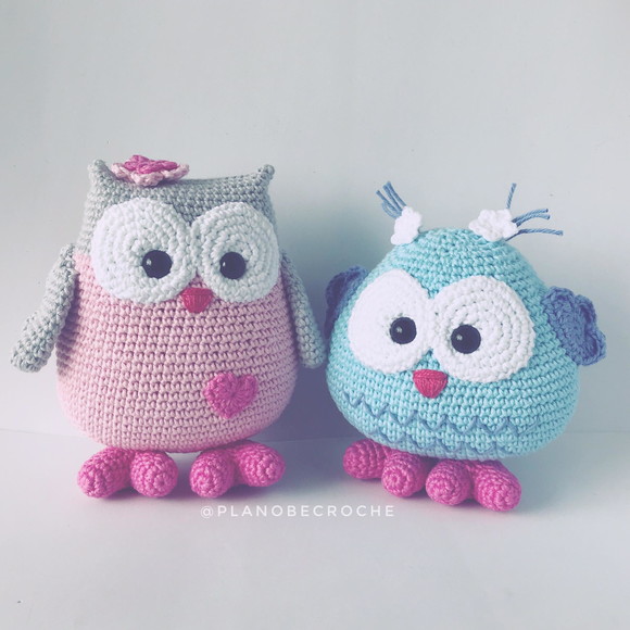 Coruja Mamãe Amigurumi - Imagem 5