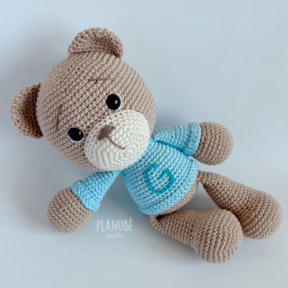 Ursinho Teddy com Blusão - Amigurumi - Imagem 2
