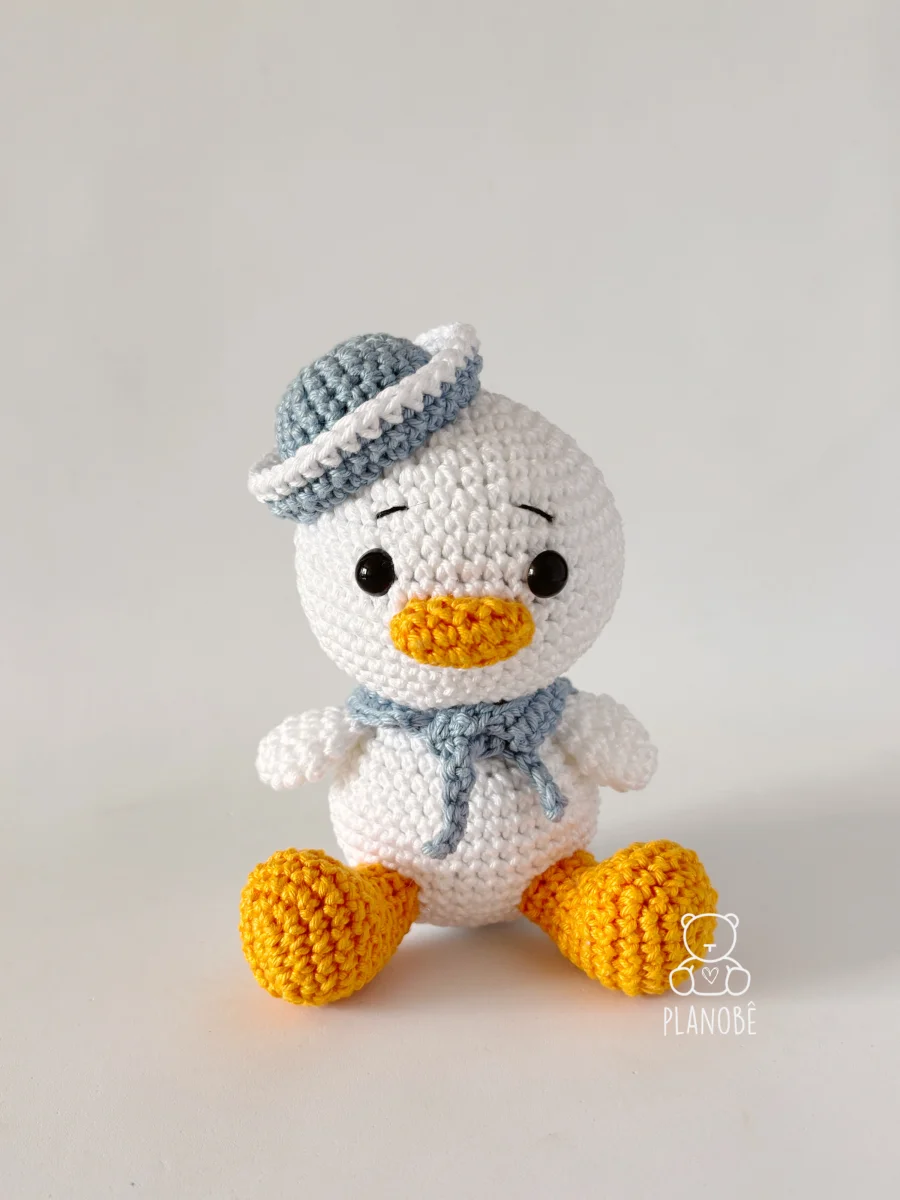 Patinho Quack branco- Amigurumi - Imagem 2