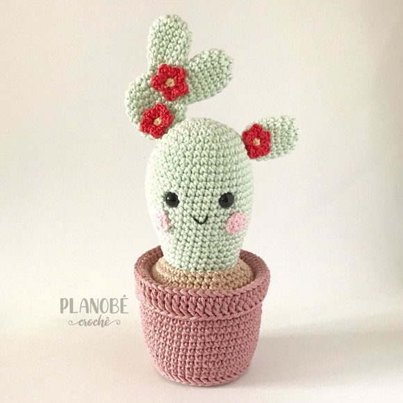 Vaso de Cacto - Amigurumi - Imagem 3