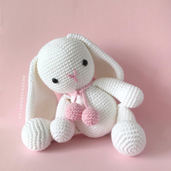 Coelho Branco - Amigurumi - Imagem 4