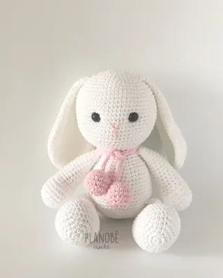 Coelho Branco - Amigurumi