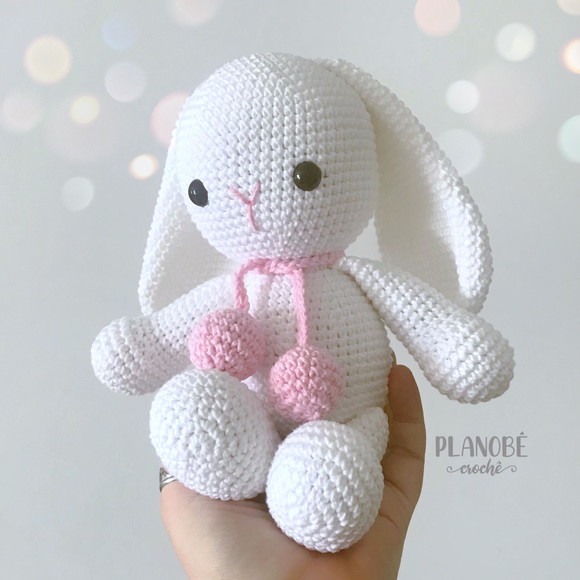 Coelho Branco - Amigurumi - Imagem 5