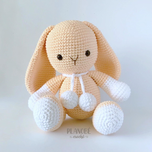 Coelho Bicolor - Amigurumi