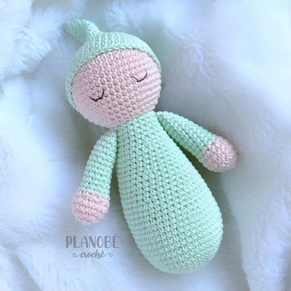 Naninha Bebê Dorminhoco - Amigurumi