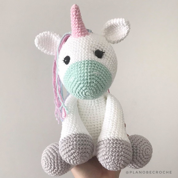 Unicórnio Candy Amigurumi - Imagem 3