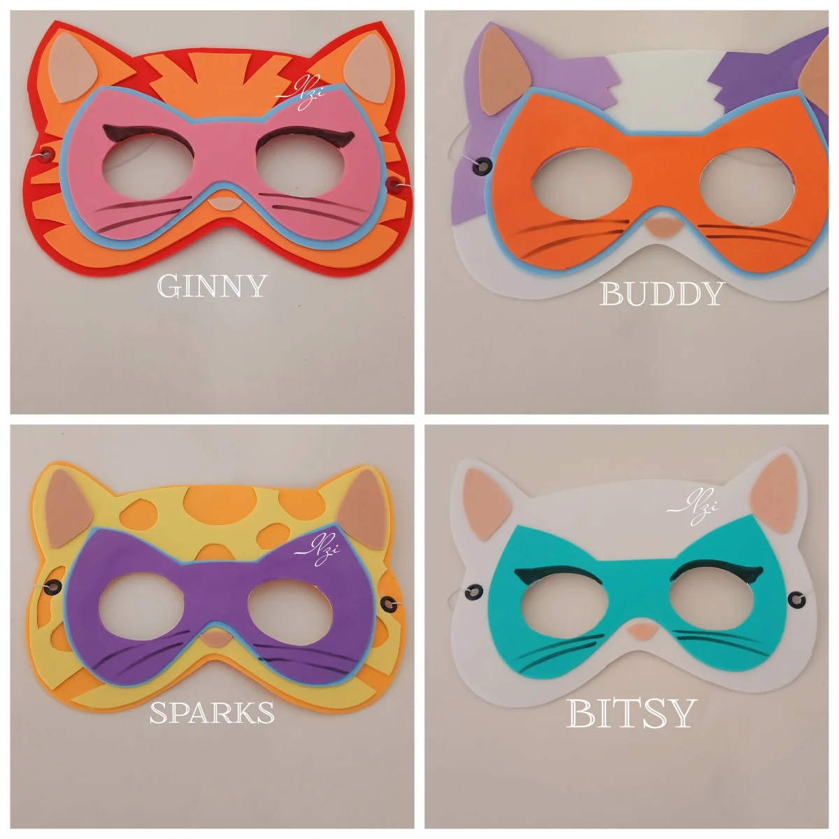 Máscaras super gatinhos
