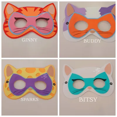 Máscaras super gatinhos