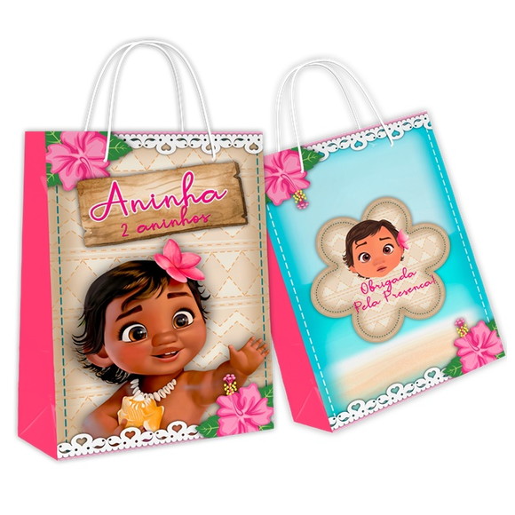30 Sacolinha Surpresa Moana Baby 1- Pegue e Monte