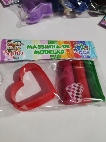 20 Mini Kit - Massinha de Modelar com Molde