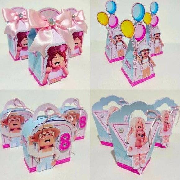 Kit 20 Caixas - Roblox Menina 2