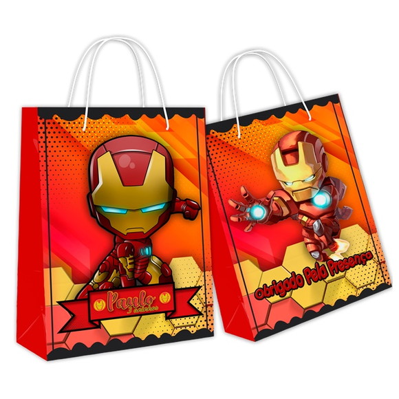 Kit 30 Sacolinha Surpresa - Homem de Ferro 2