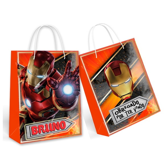 Kit 30 Sacolinha Surpresa - Homem de Ferro 1