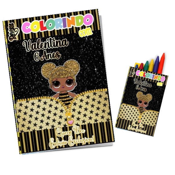 Kit 20 Mini Revista de Colorir - Lol Queem Bee