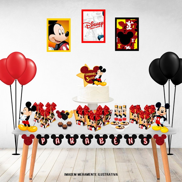 Kit Só Um Bolinho- Tema Mickey Mouse