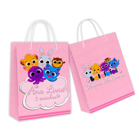 Kit 20 Sacolinha Surpresa - Bolofofos Rosa