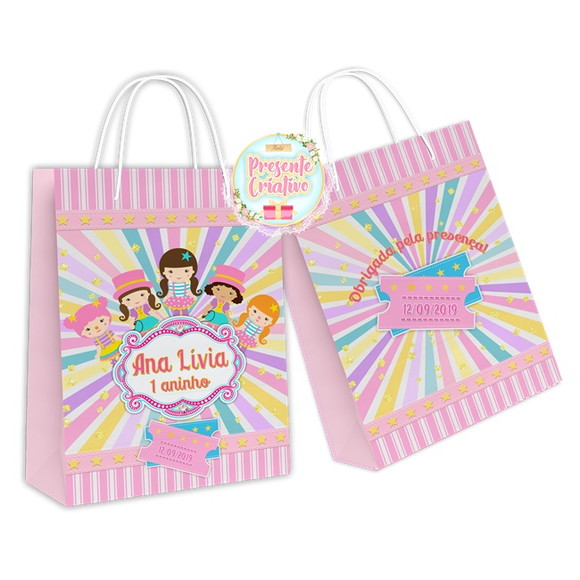 Kit 30 - Sacolinha Surpresa Circo Candy