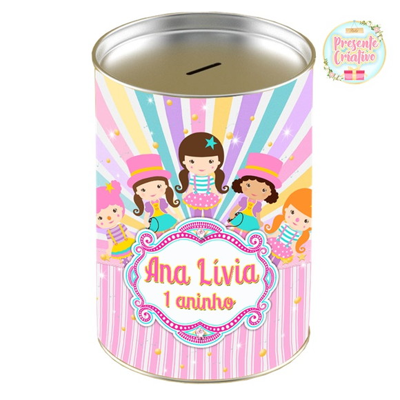 Cofrinho Personalizado - Circo Candy